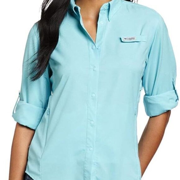 NWT Columbia sz Medium Tamiami II long sleeve fishing shirt with UPF 40 - Picture 1 of 4